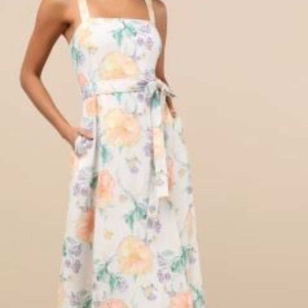 Lulus Sunny Posture Light Mint Floral